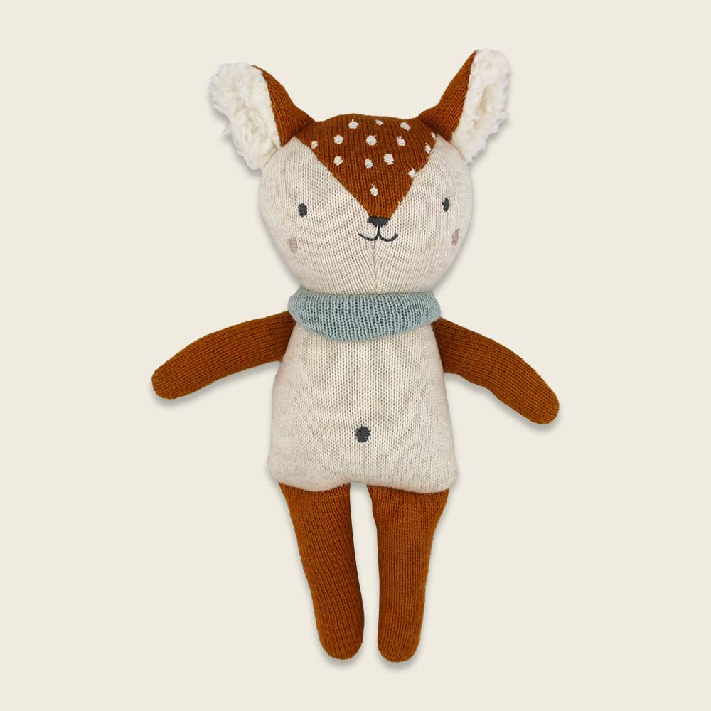 ava&yves Babyrassel Reh mit Halstuch, rehbraun