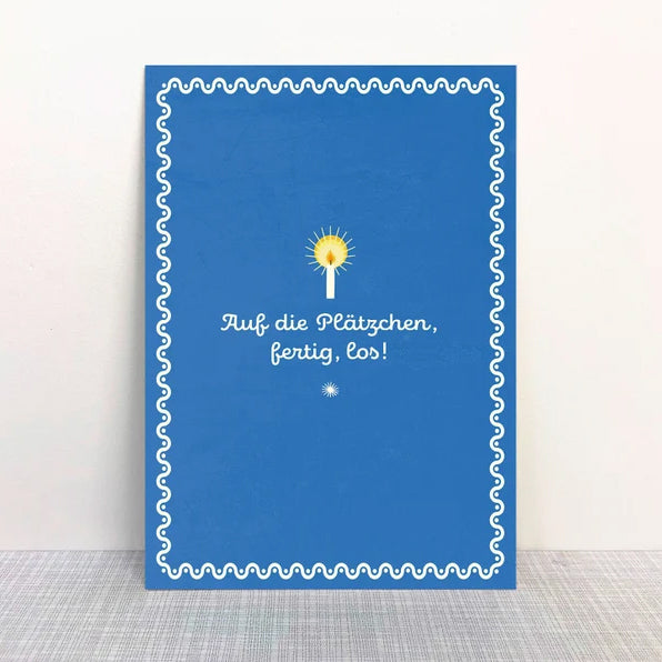 Monimari Postkarte Auf die Plätzchen