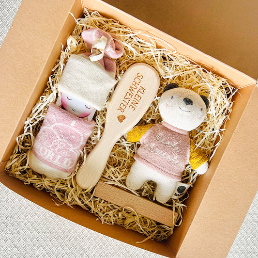moments Geschenkbox zur Geburt für Geschwisterkind – Große Schwester Box