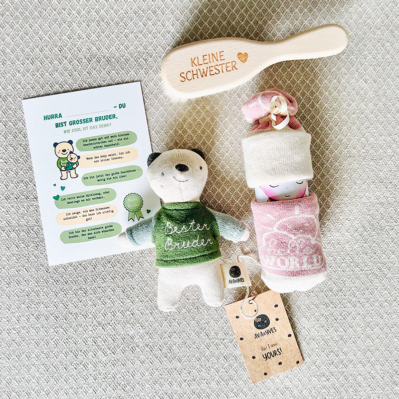 moments Geschenkbox zur Geburt für Geschwisterkind – Großer Bruder Box
