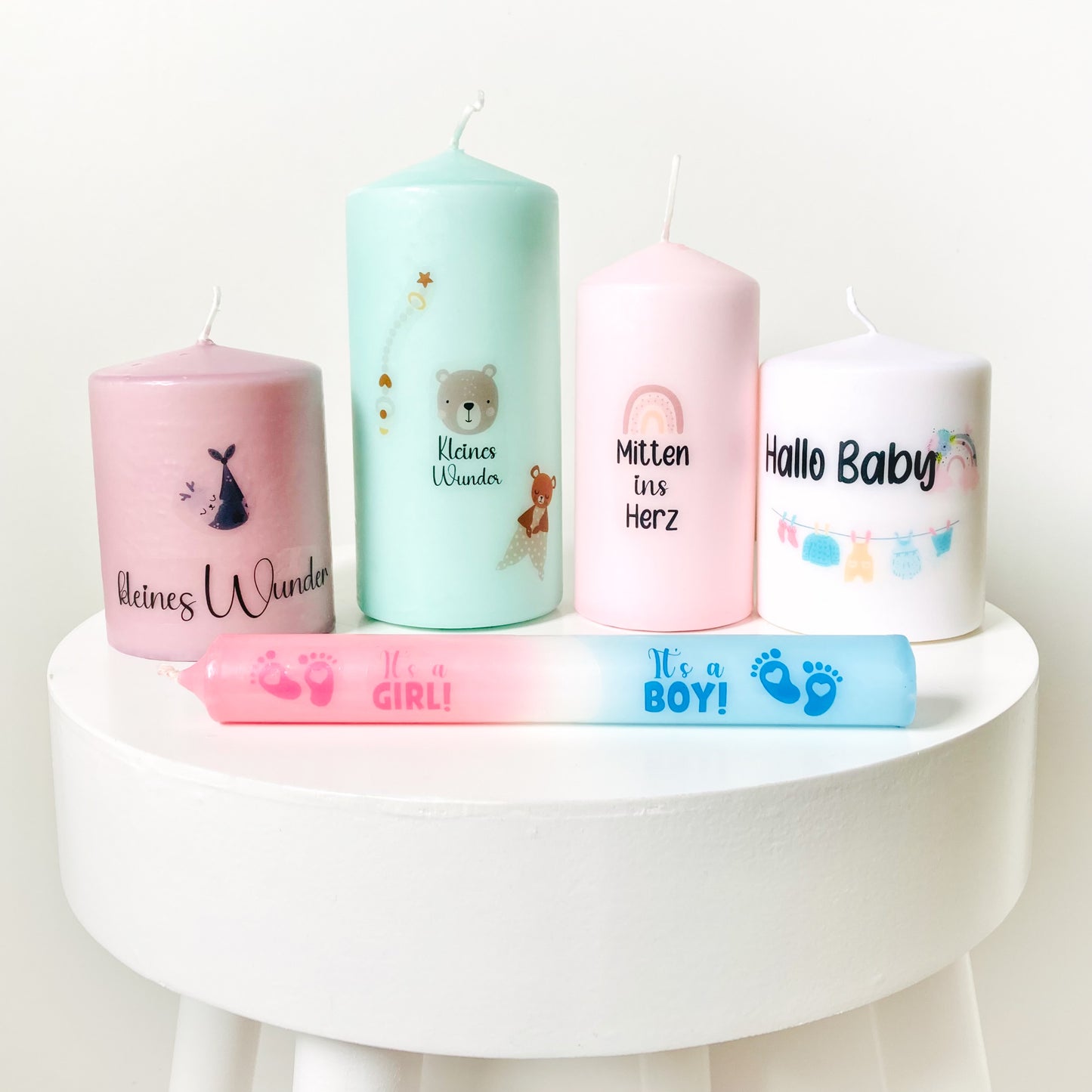 Kerzen zur Geburt