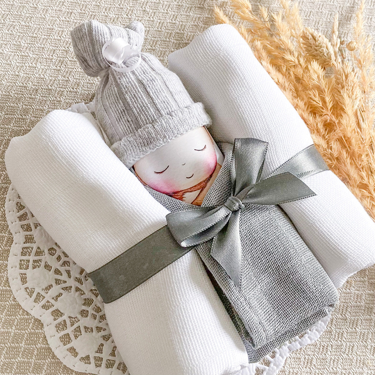 moments Windelbaby neutral grau zur Geburt