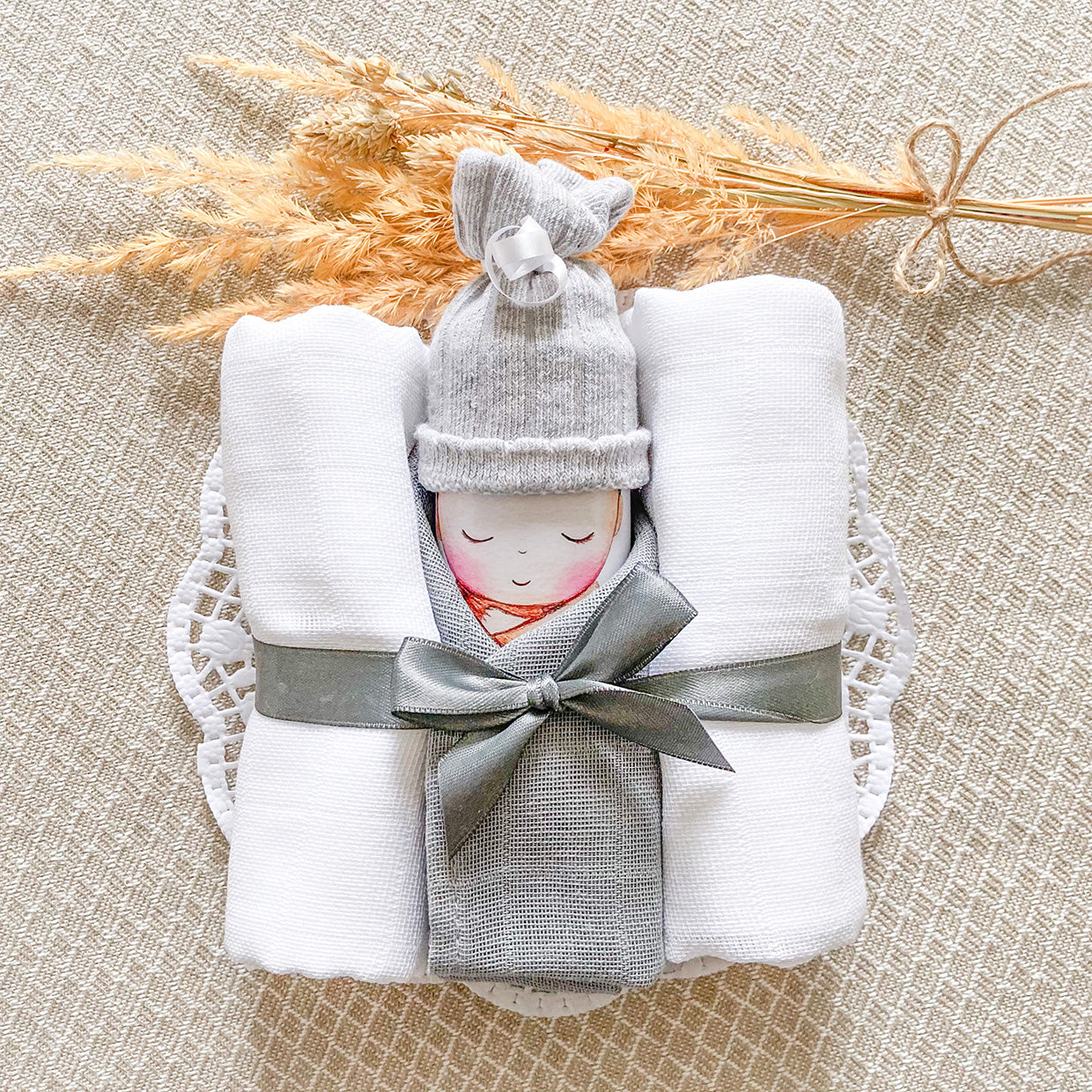 moments Windelbaby neutral grau zur Geburt
