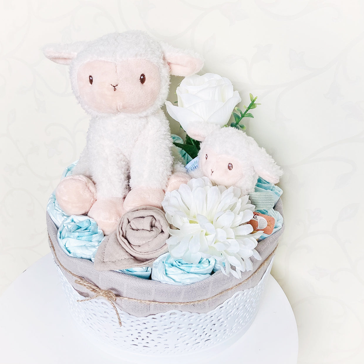 moments Windelgeschenk Schaf neutral beige zur Geburt