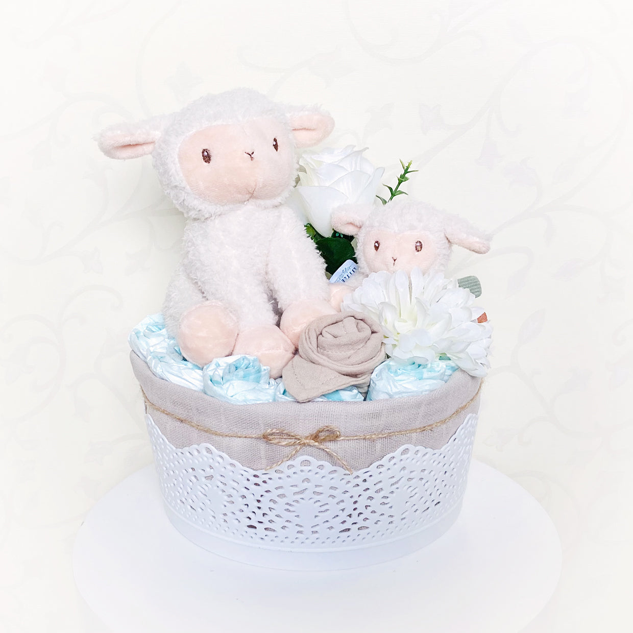 moments Windelgeschenk Schaf neutral beige zur Geburt