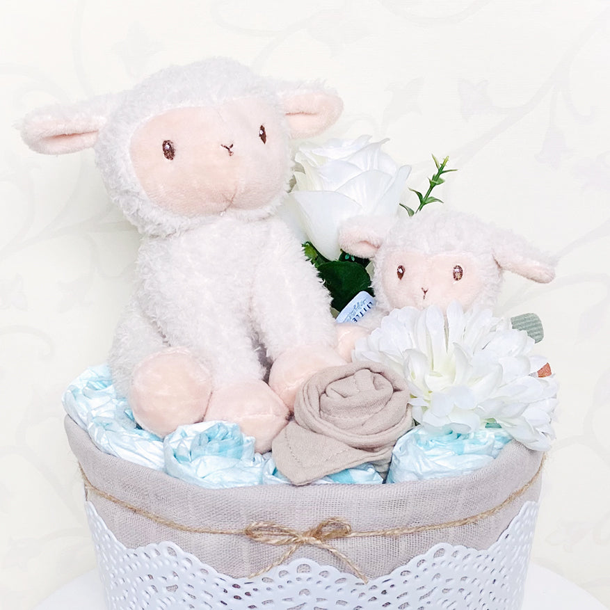 moments Windelgeschenk Schaf neutral beige zur Geburt