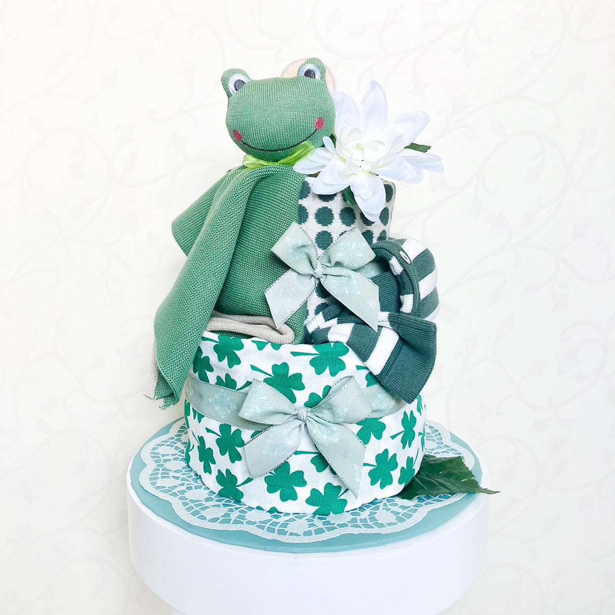 moments Windeltorte GlücksFrosch, grün zur Geburt