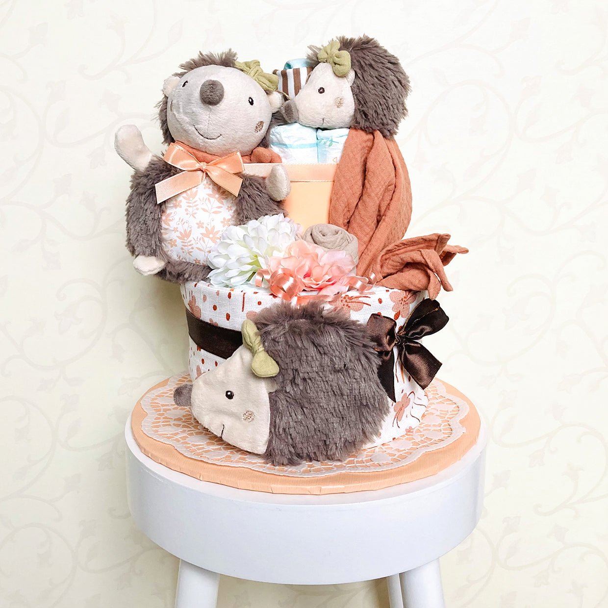 moments Windeltorte Igel neutral beige zur Geburt