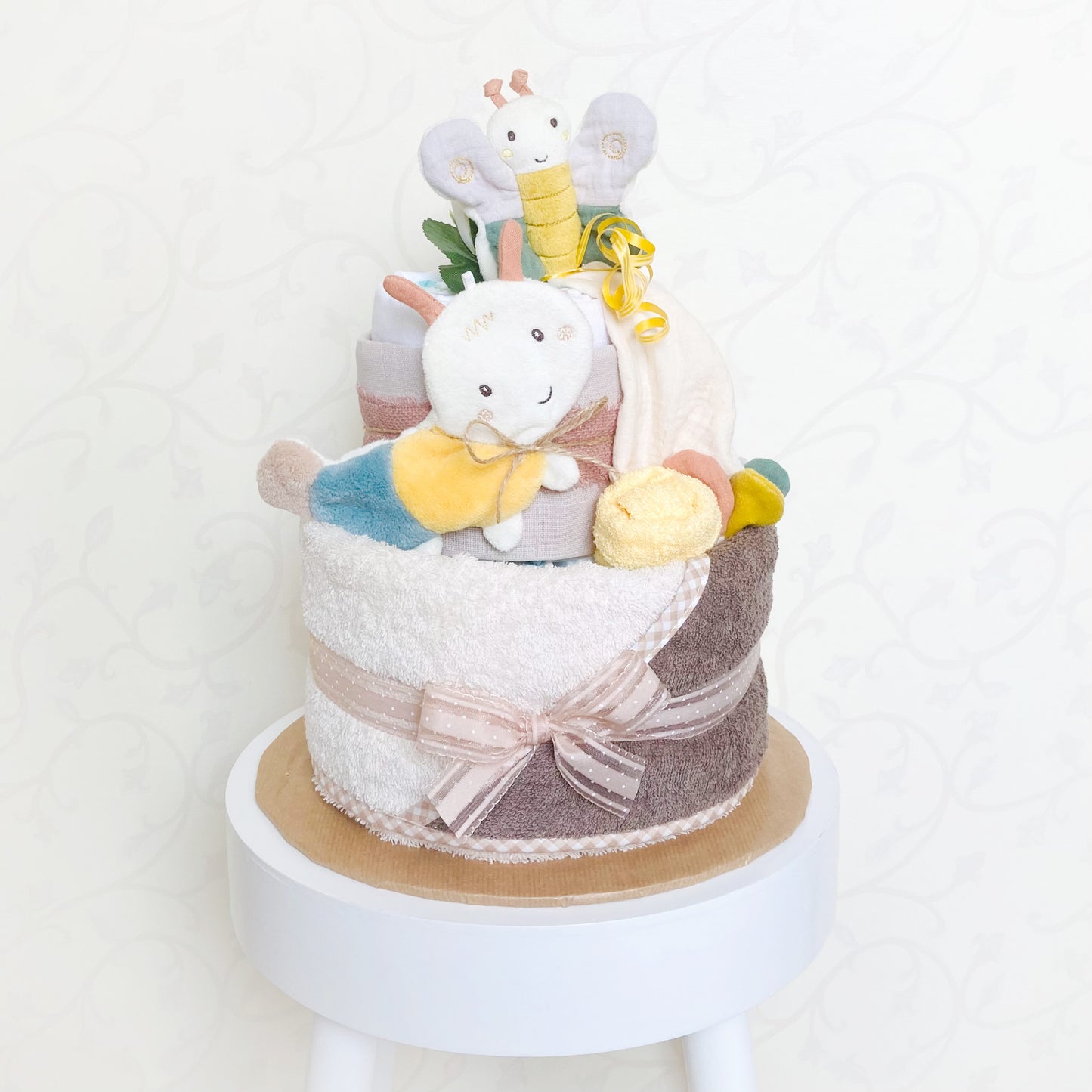 moments Windeltorte Schmetterling und Raupe zur Geburt