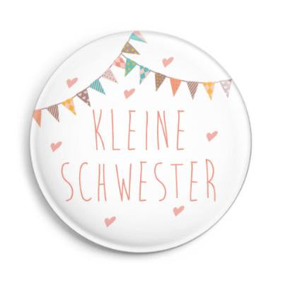 ava&yves Button Kleine Schwester matt