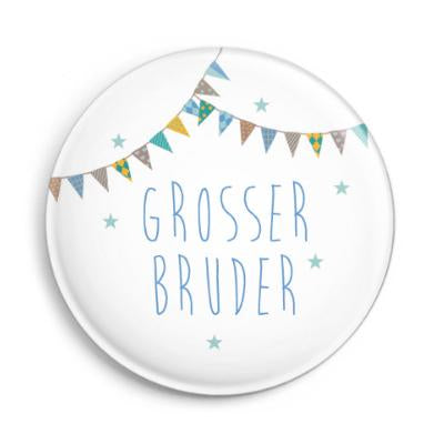 ava&yves Button Grosser Bruder matt