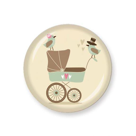 Button Baby 3,2 cm beige mint