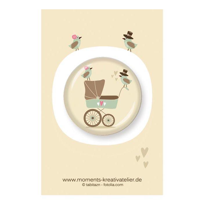 Button Baby 3,2 cm beige mint