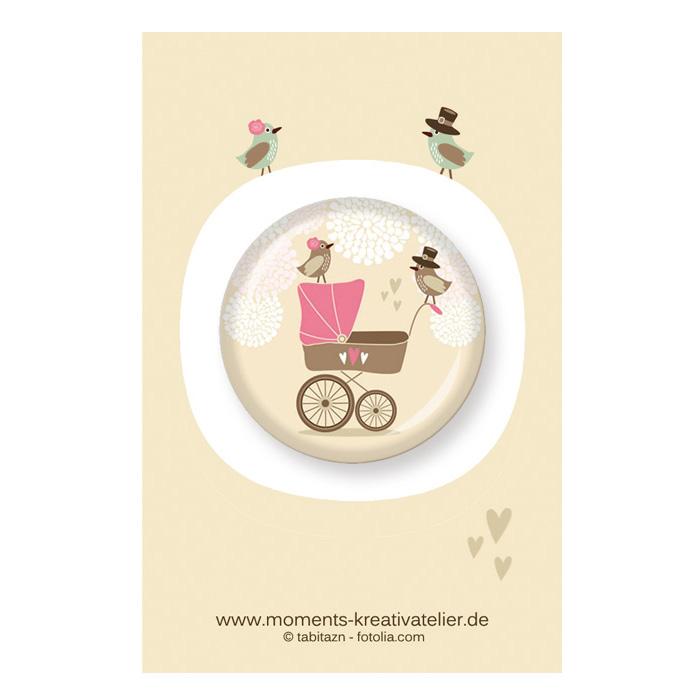 Button Baby 3,2 cm beige rosa