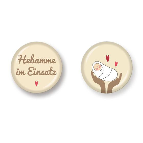 Buttonset "Hebamme" - 2,5 cm