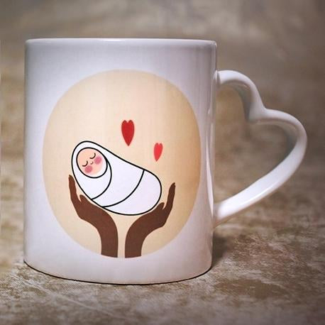 Geschenk für Hebamme Tasse
