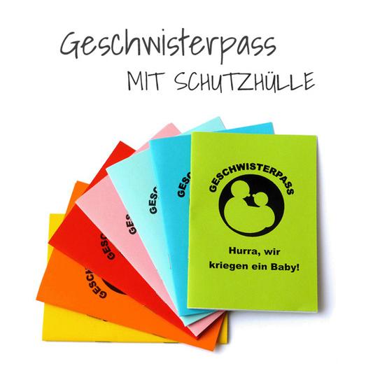 Geschwisterpass mit Schutzhülle