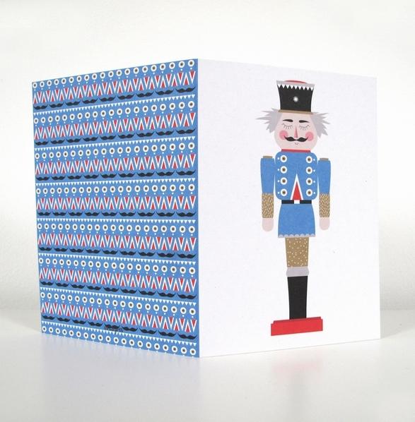 ava&yves Klappkarte Weihnachtskarte Nussknacker