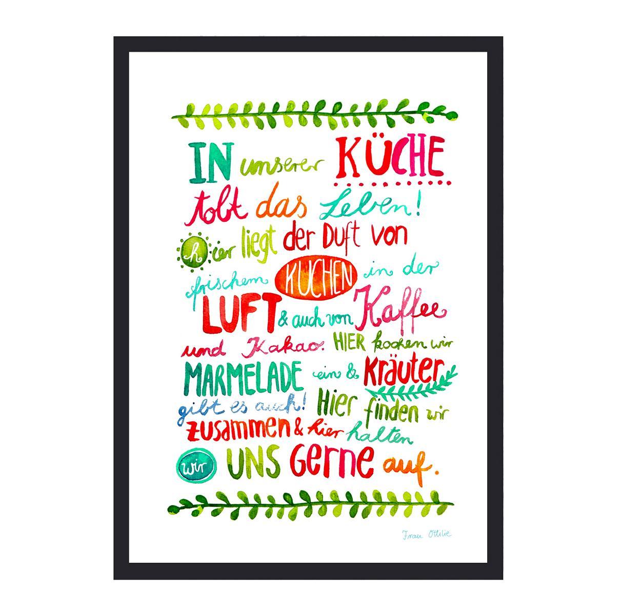 Frau Ottilie Print A4 Küche