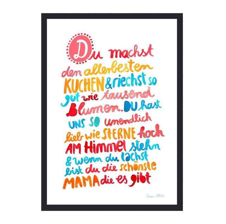 Frau Ottilie Print A4 Mama