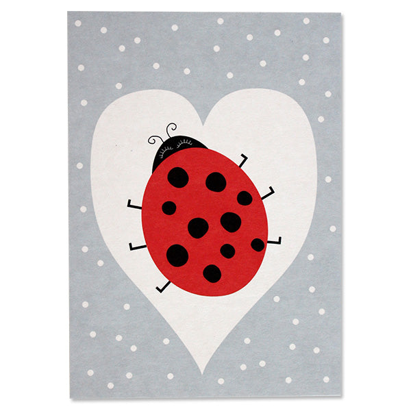 ava&yves Postkarte Marienkäfer