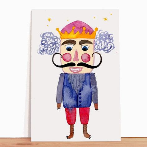 Frau Ottilie Postkarte Nussknacker