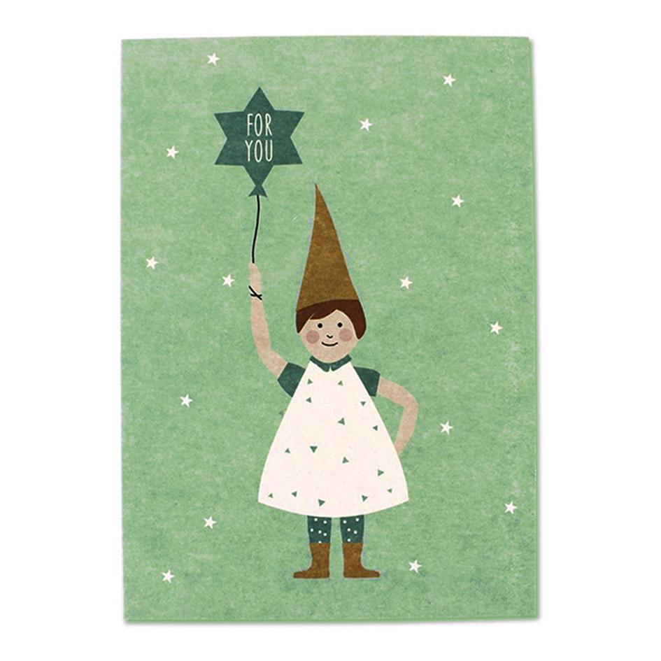 ava&yves Postkarte Weihnachtswichtel For you
