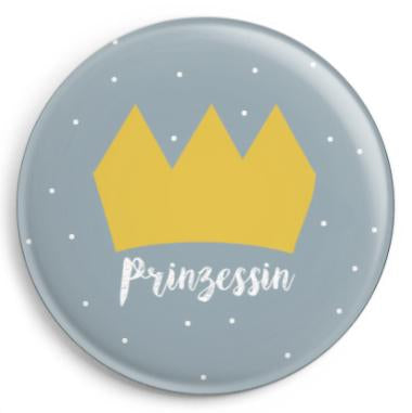 ava&yves Button Krone Prinzessin matt