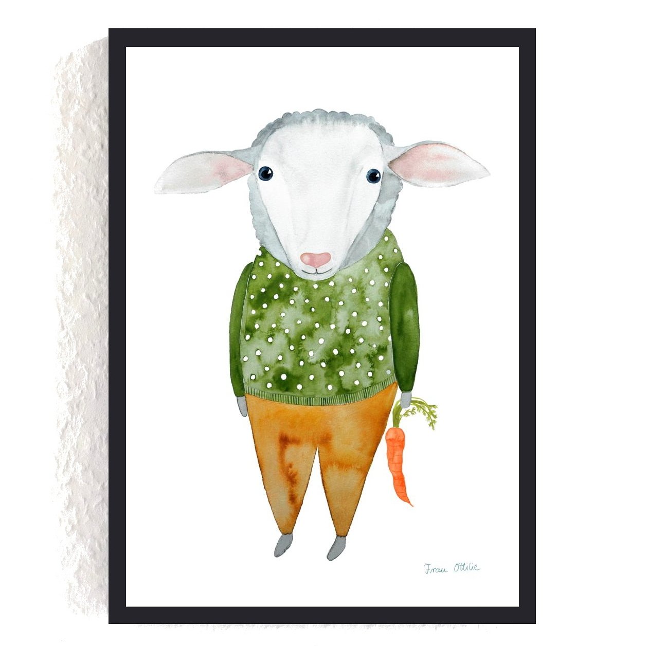 Frau Ottilie Print A4 Schaf