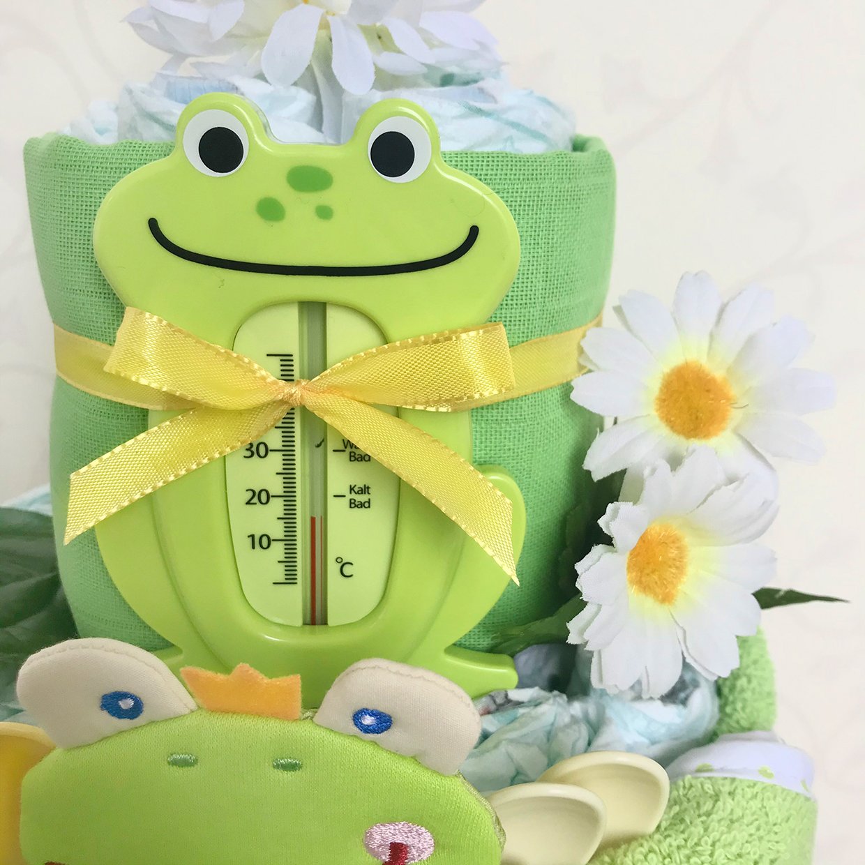 moments Windeltorte Frosch, grün zur Geburt