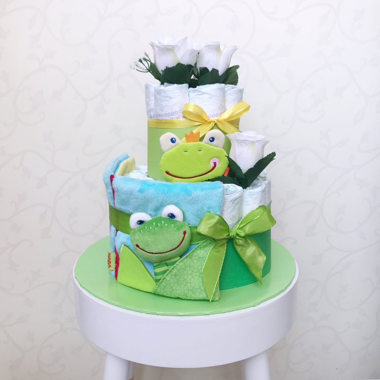 moments Windeltorte Frosch, grün zur Geburt