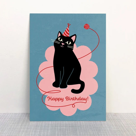 Monimari Postkarte Happy Birthday Katze