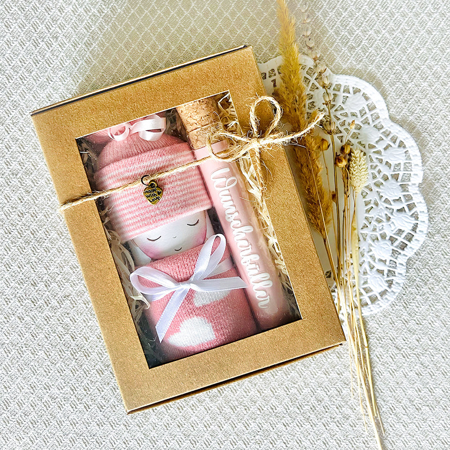 moments Windelbaby Geschenkbox zur Geburt mit Wunscherfüller, Geldgeschenk