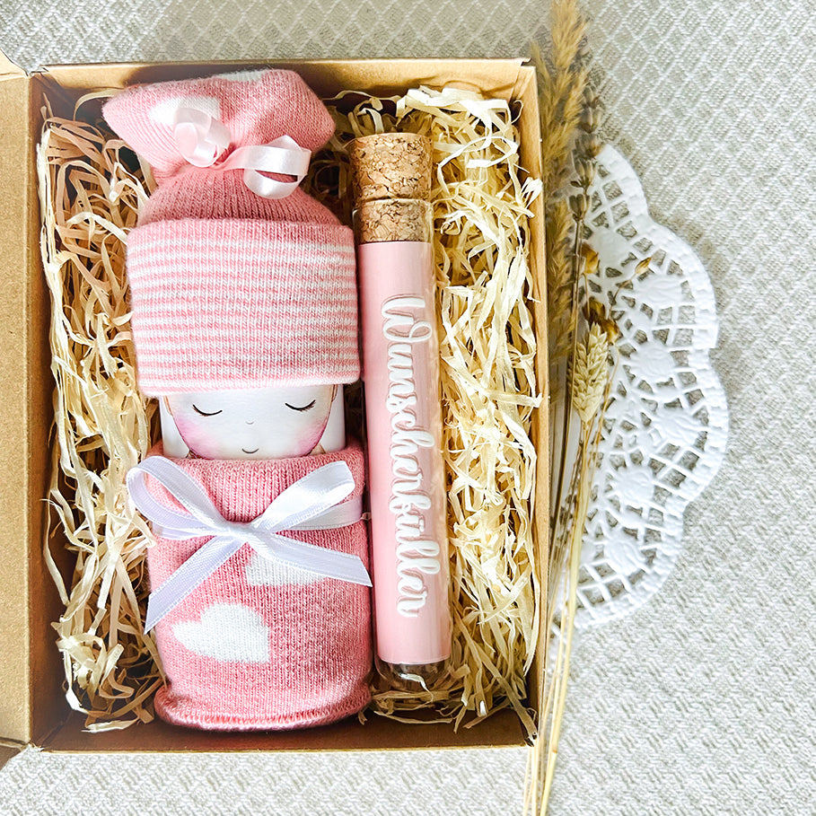 moments Windelbaby Geschenkbox zur Geburt mit Wunscherfüller, Geldgeschenk