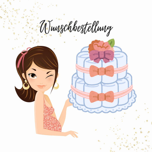 moments Windeltorte Cool Family in Rosa – Wunschbestellung