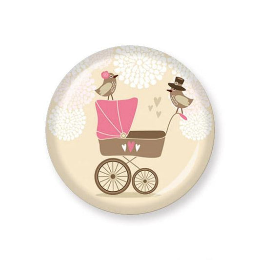 Button Baby 3,2 cm beige rosa