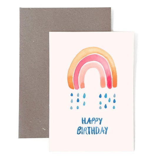 Frau Ottilie Geburtstagskarte Regenbogen Happy Birthday