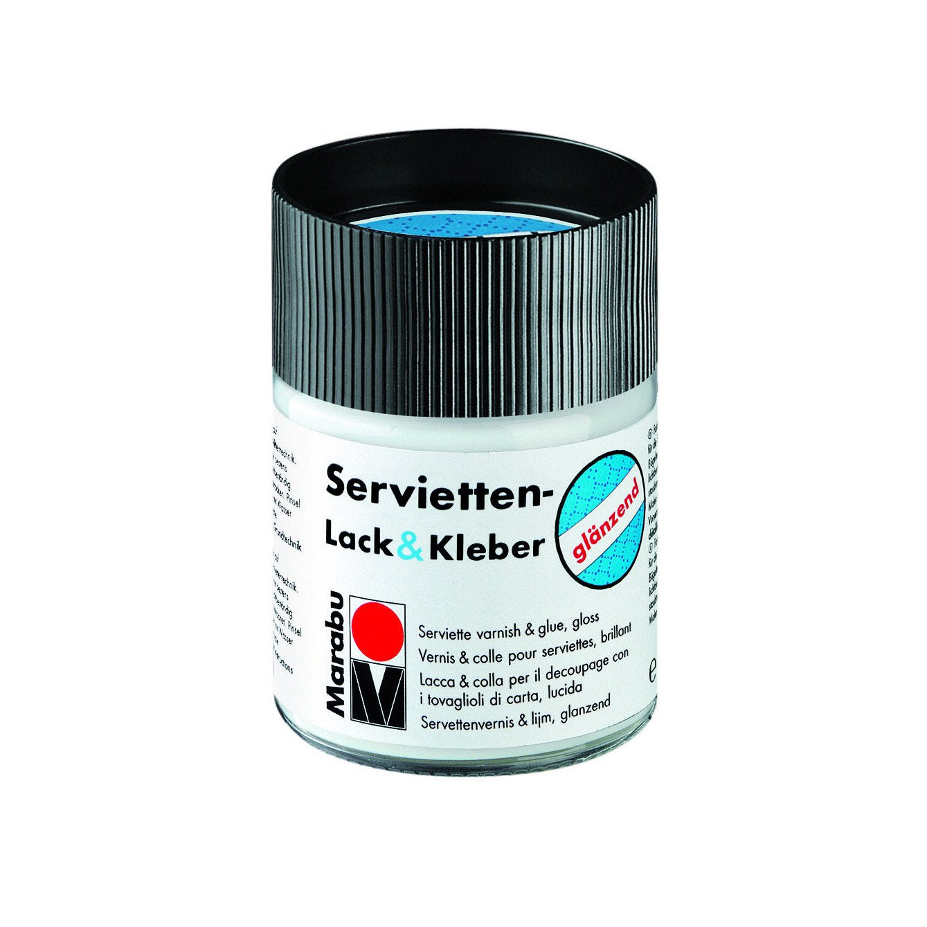 Marabu Serviettenlack &amp; Kleber Glänzend, 50 ml